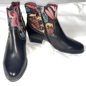 L'Artiste by Spring Step Black Live Bootie - Women's size 39 (8.5 US) - NWOB